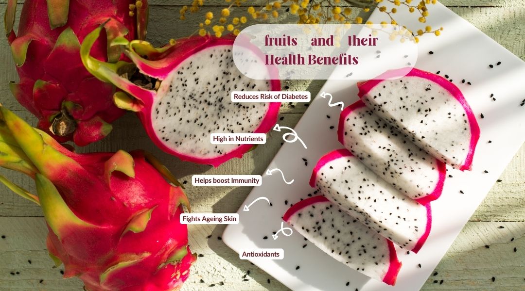 Red White Simple Benefits Of Dragon Fruit Instagram Post